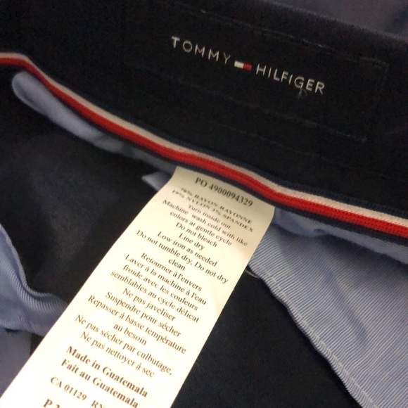Tommy Hilfiger Navy Men’s Stretch Tate Dress Pants 34 X 30 NWT - Picture 9 of 11